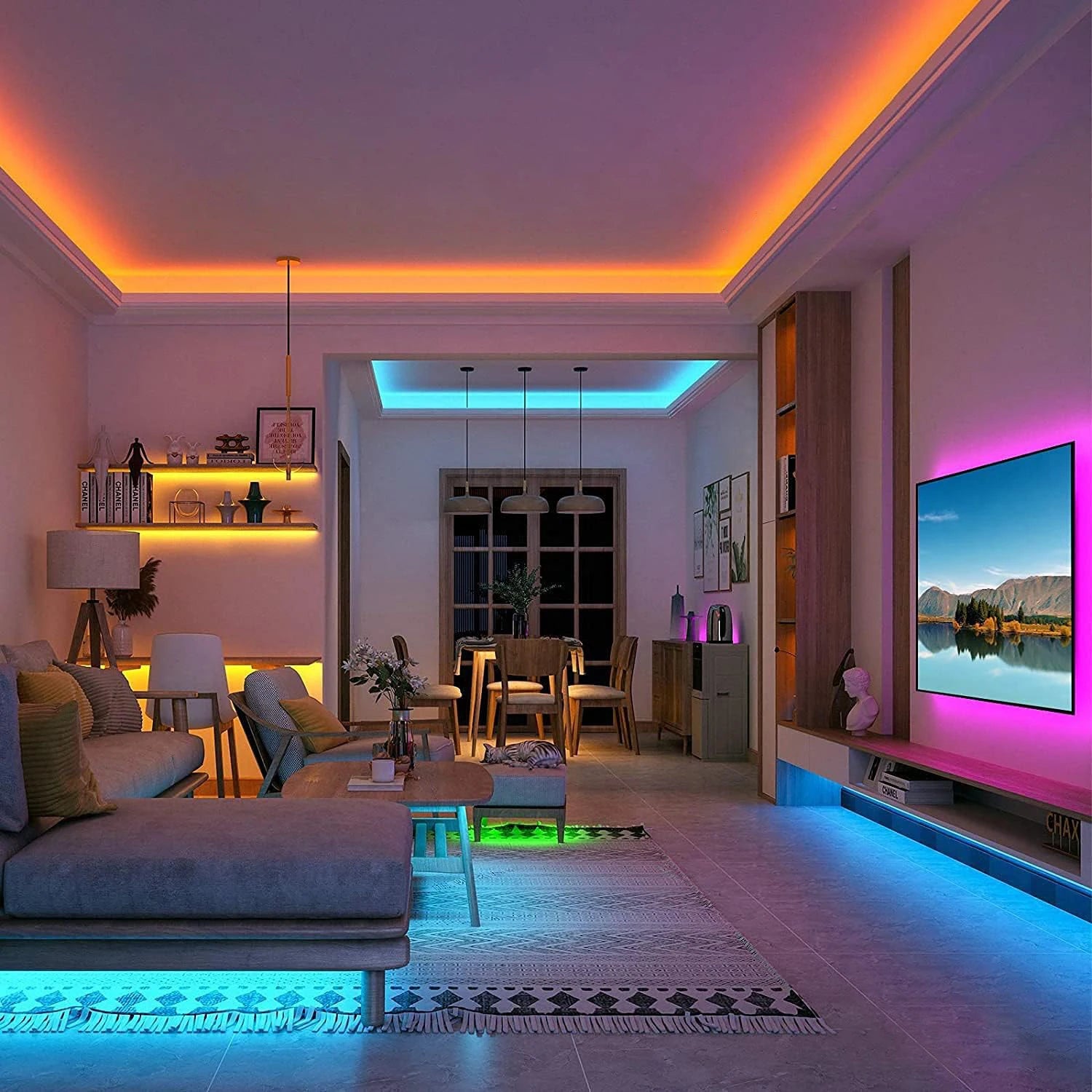 RGB Led Strip Lights with Remote Control Luces Led Room Light USB Flexible Ribbon for Room Decoration TV Backlight Diode Tape